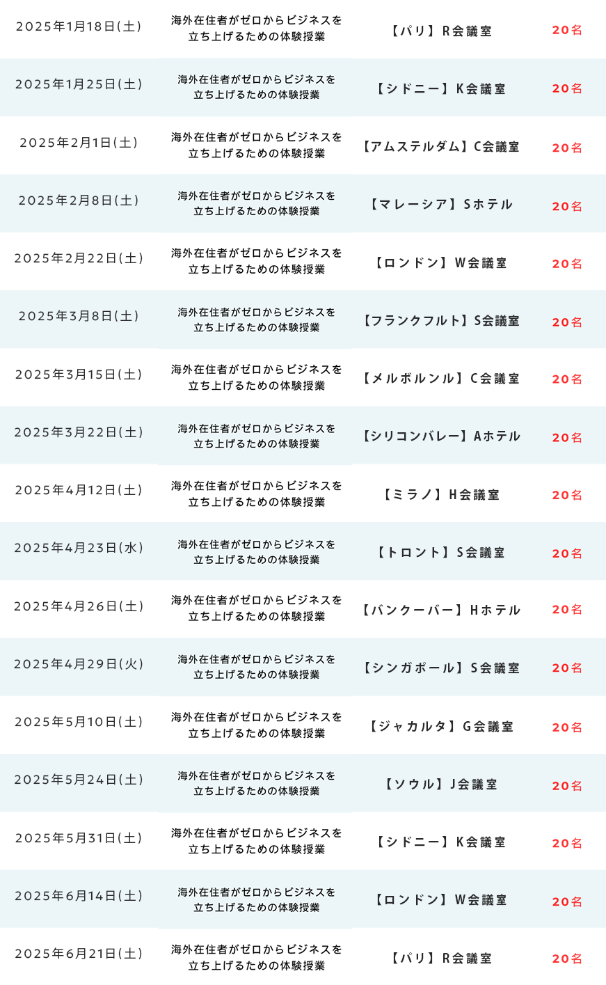 2025年度 セミナー開催一覧（前半）