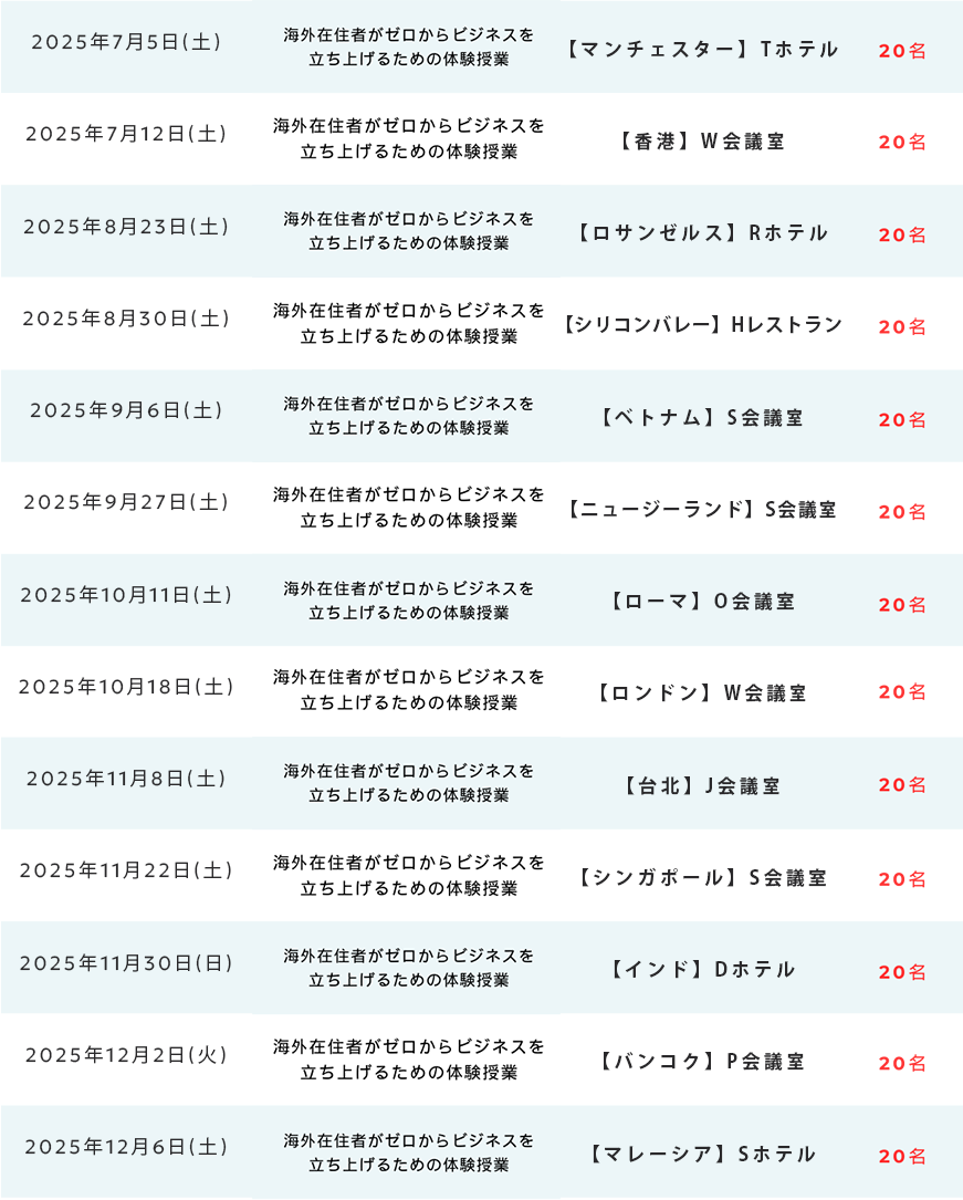 2025年度 セミナー開催一覧（後半）